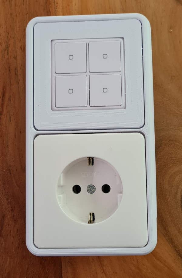 Shelly Wall Switch Adapter for Jung CD500 with compatible frames