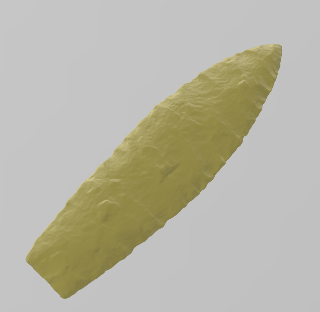 Agate Basin Paleoindian projectile point replica