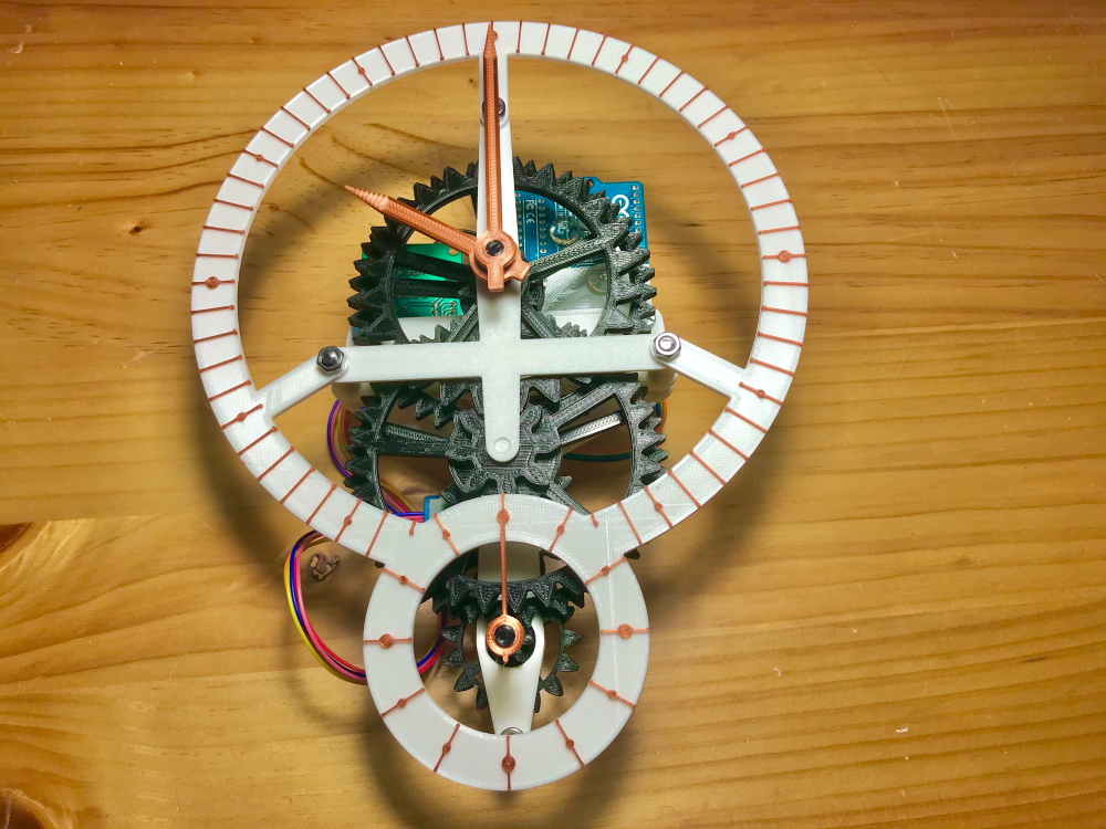 Arduino controlled mechanical clock