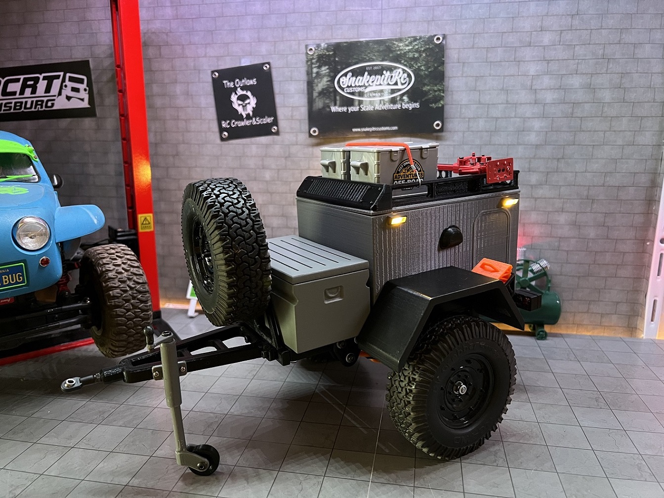 Offroad Trailer - upgrade Bumper and Side lights for more Leds