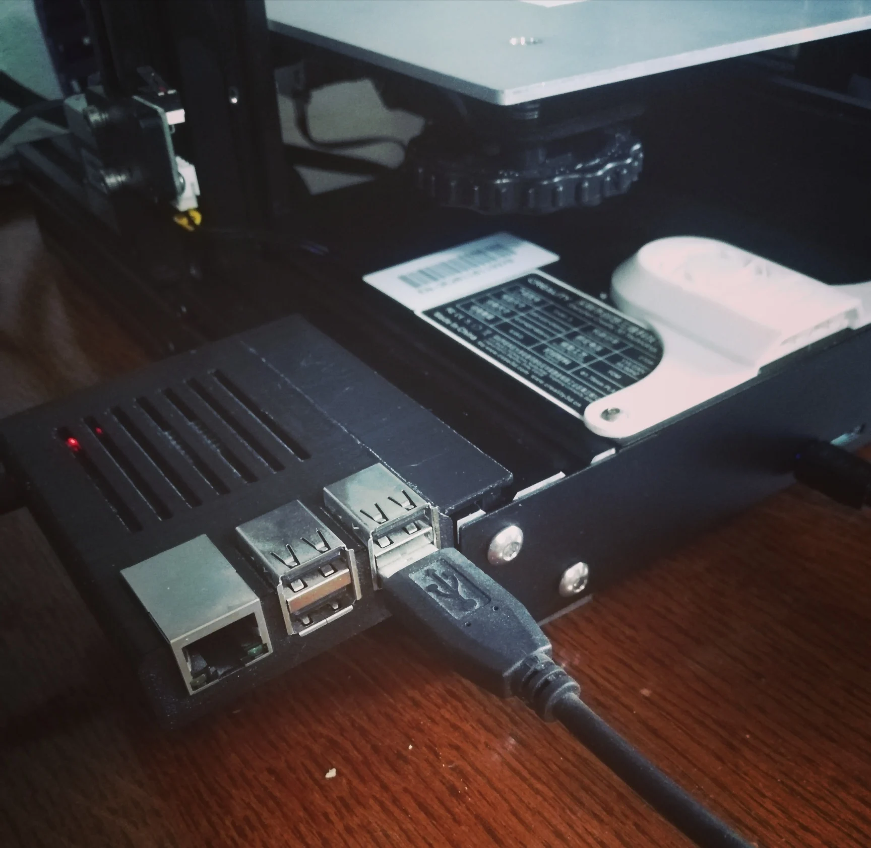 Ender 3 Raspberry Pi 3 Mounting Case, No Hardware