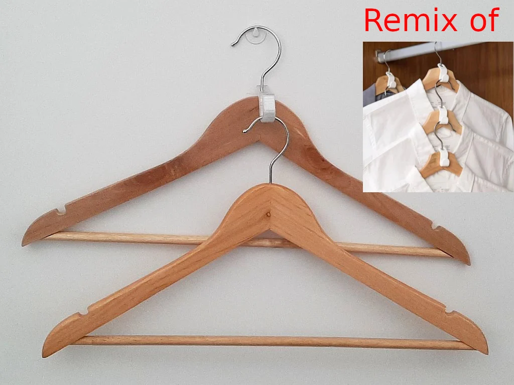 Parametric Clothes Hanger Hook (Save Space)