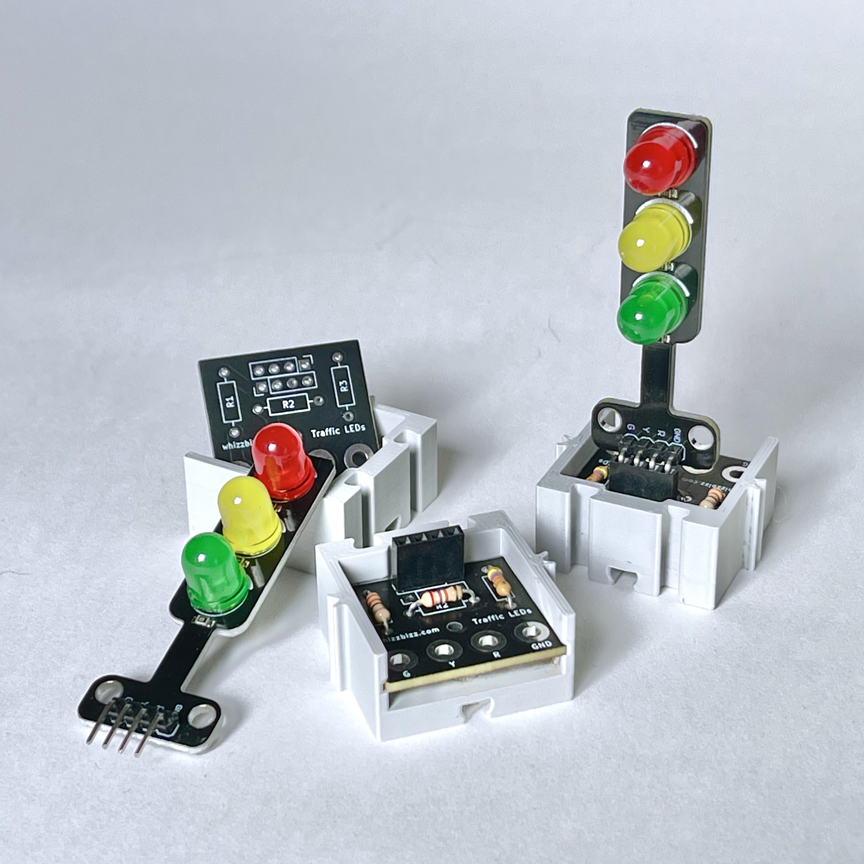Base for mini LED traffic lights