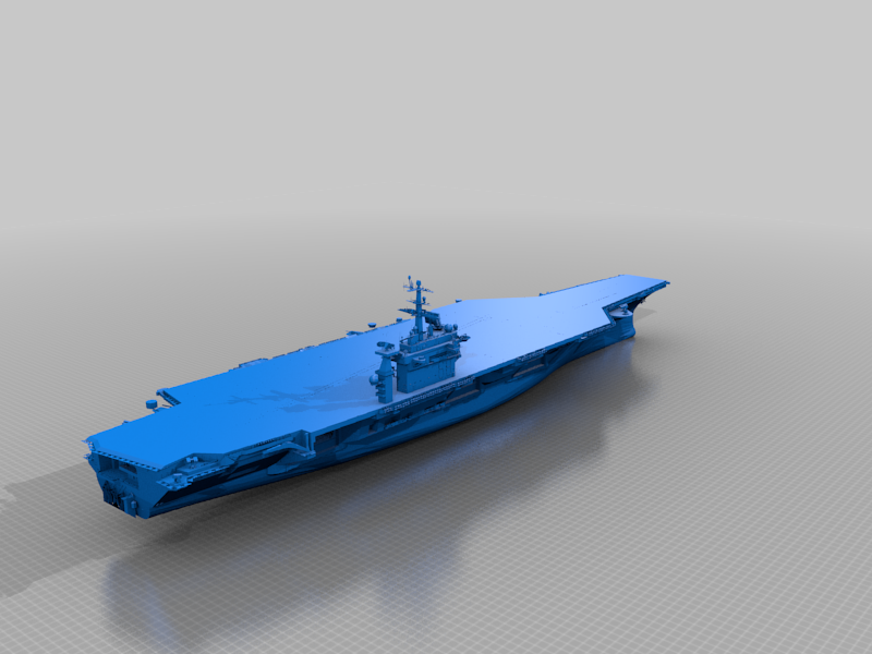 USS Nimitz Aircraft Carrier 1:300 RC prepared