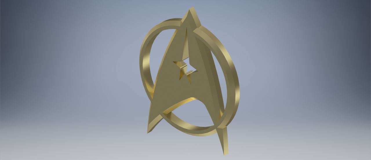 Star Trek symbol (Autodesk& .stl file)