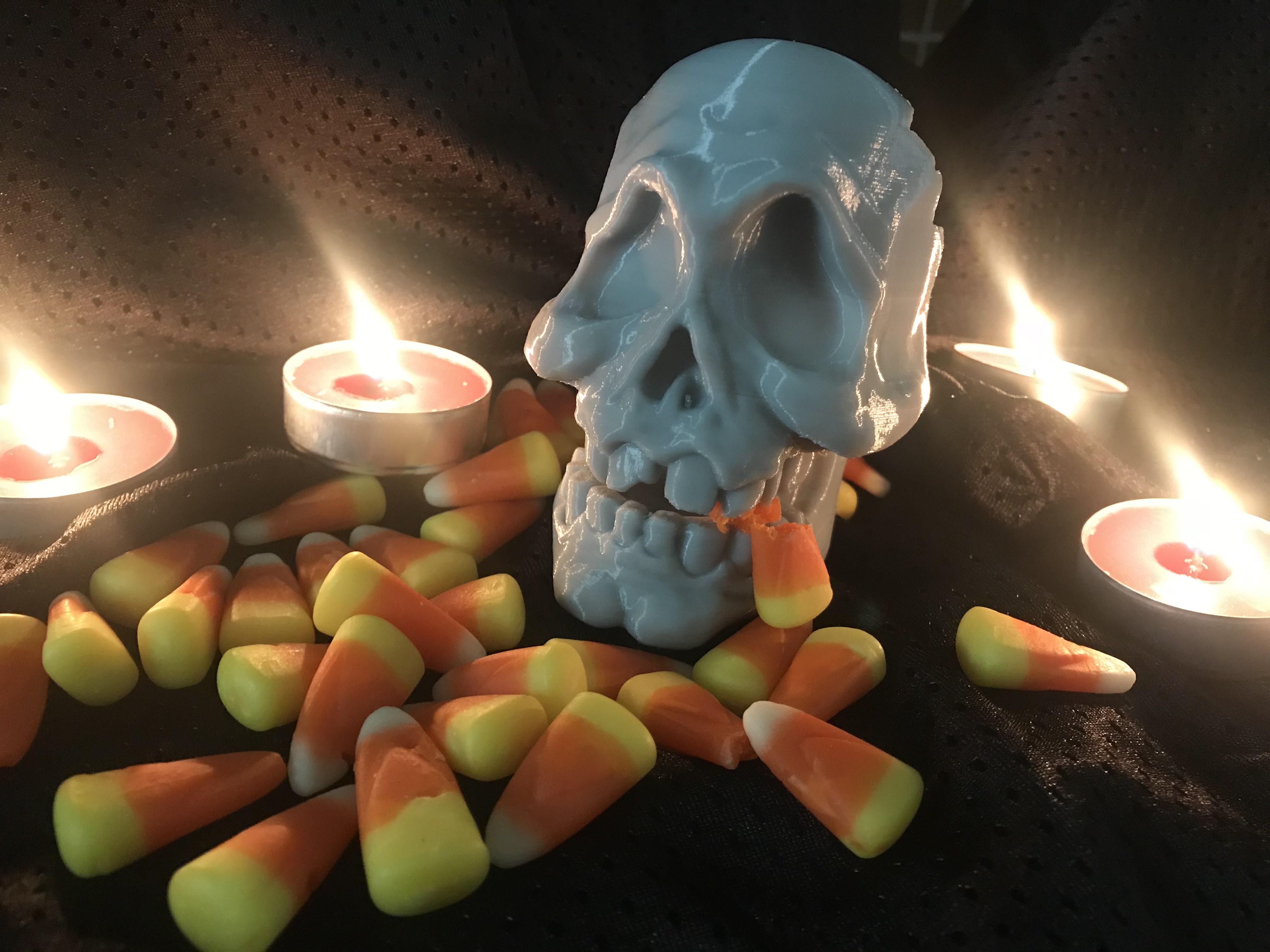 Spooky Articulated Skull (With Brain)