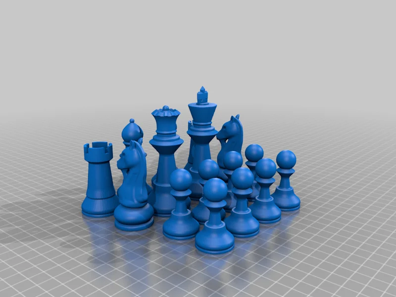 Chess Set - Print Friendly