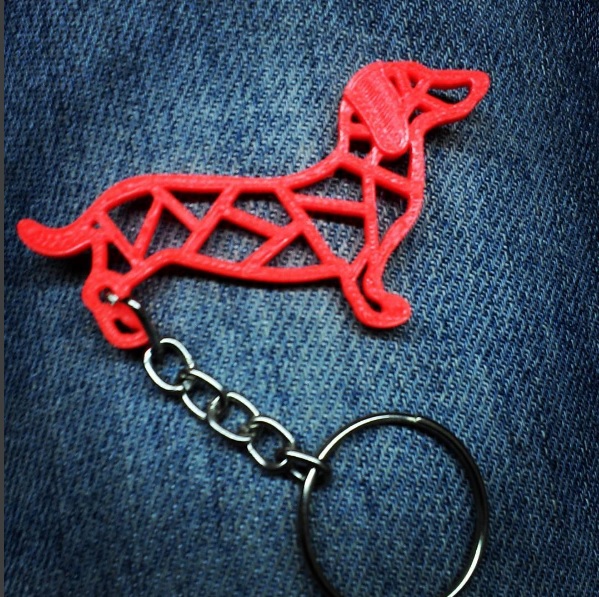 Dachshund keychain