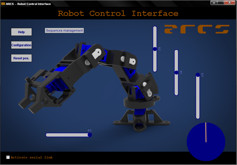 ARCS: software to drive 3dprinted/arduino controlled robotic arms.