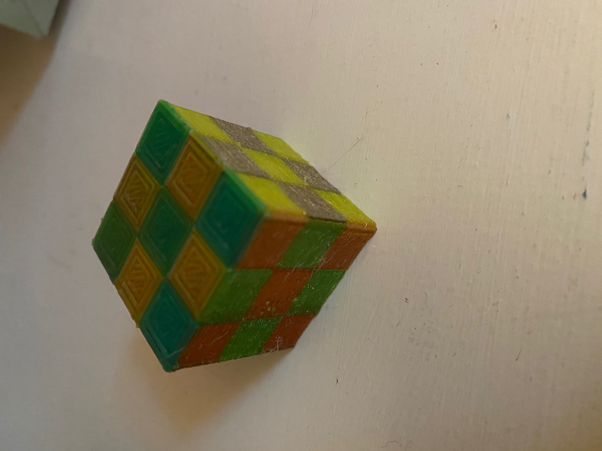 multicolor cube box