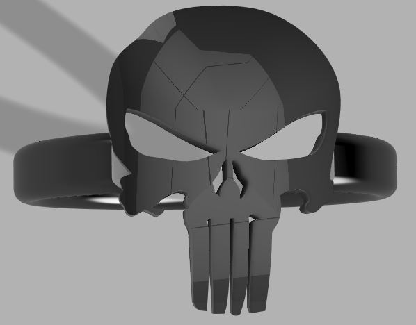 Ring 2 Punisher Skull Totenkopf Schädel