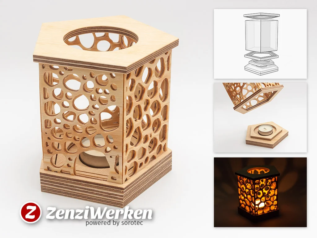 5-sided Grill Lantern cnc/laser