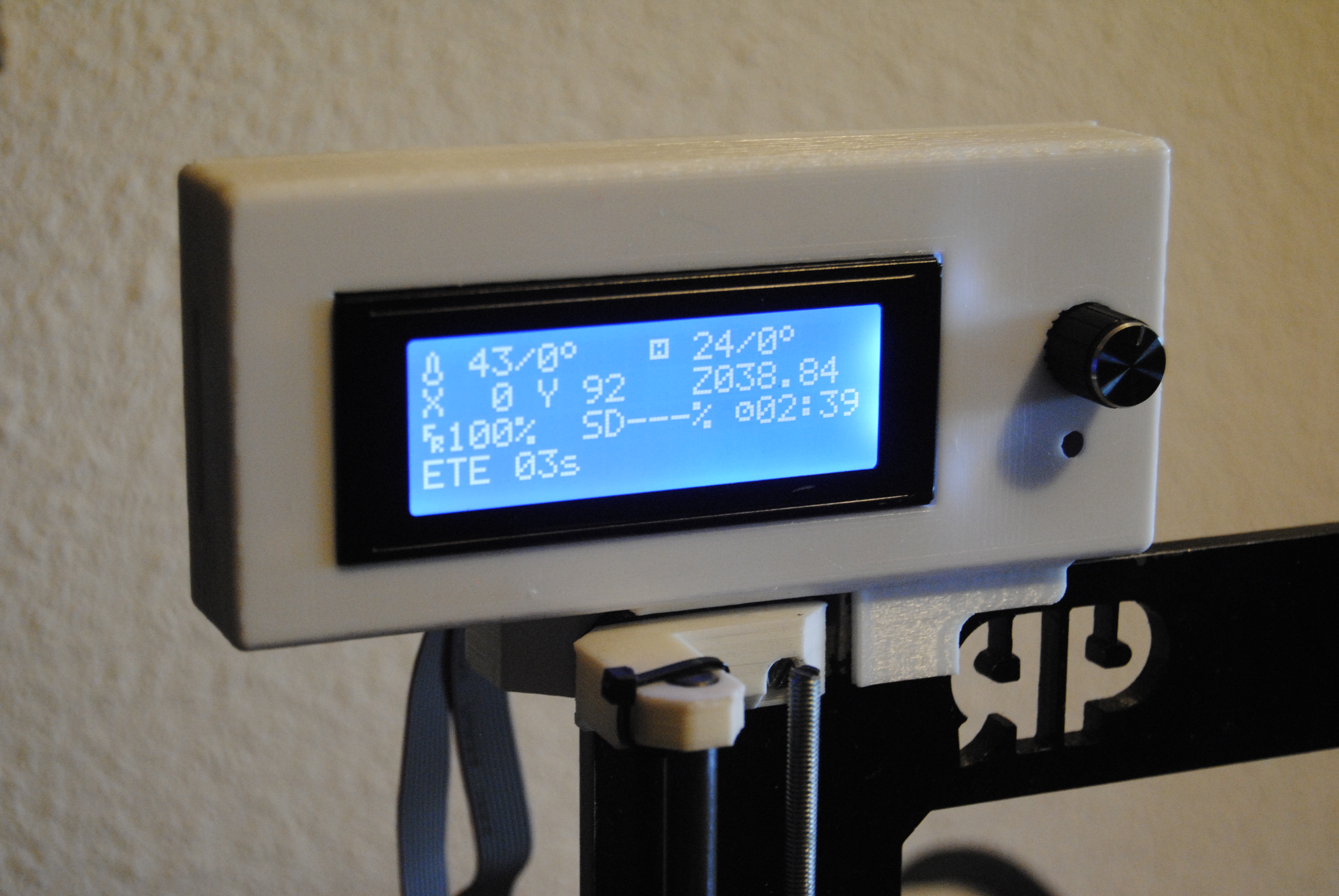 Smart LCD Support + Mendel i3 addapter