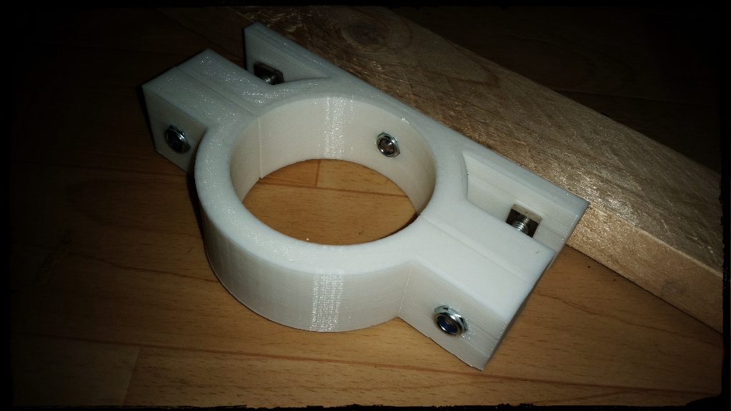 64mm dia Mounting Clamp - Rohr-Schelle für Wäscheseil