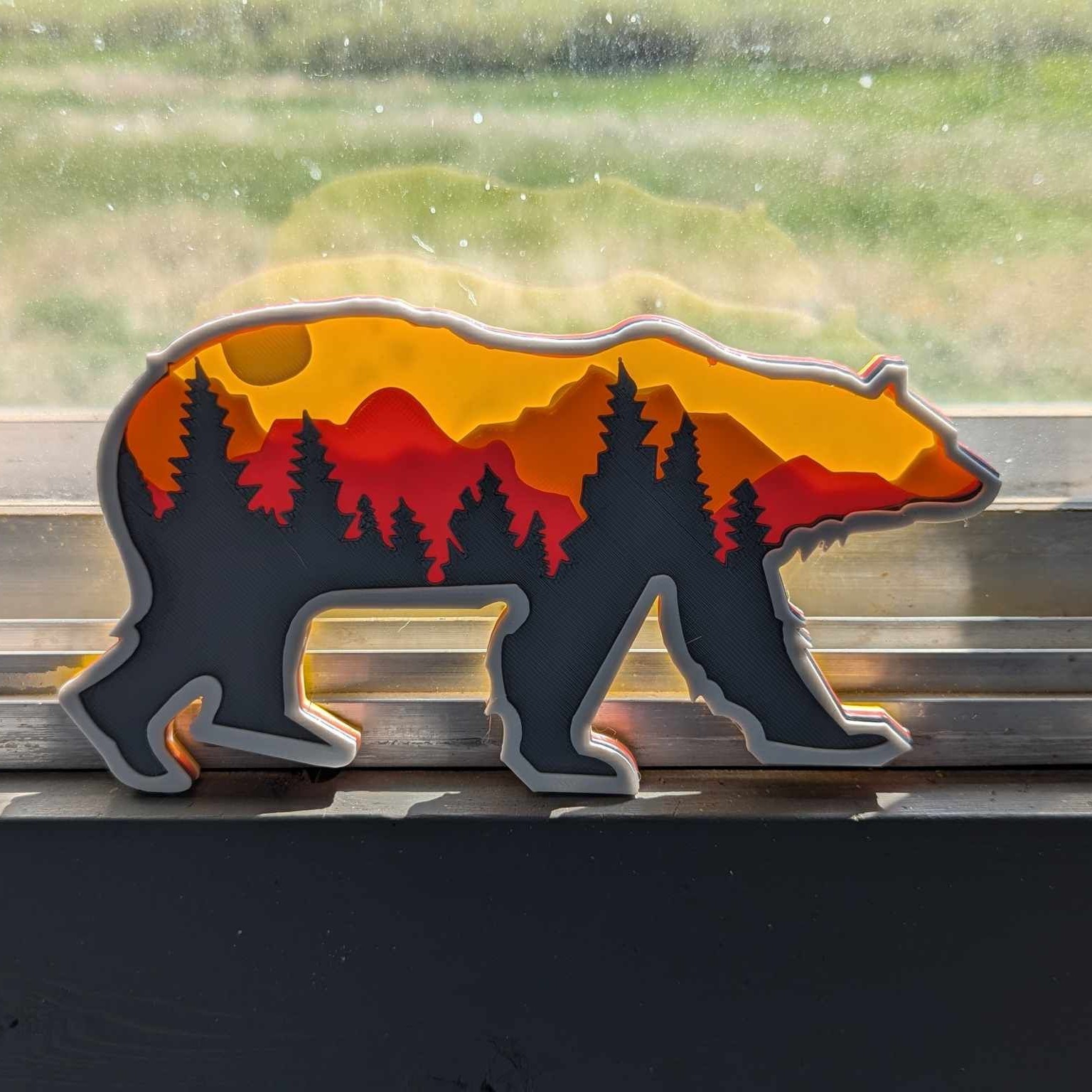 BEAR MULTILAYER 3D MODELS/ 3D LAYER/ 3D MANDALA