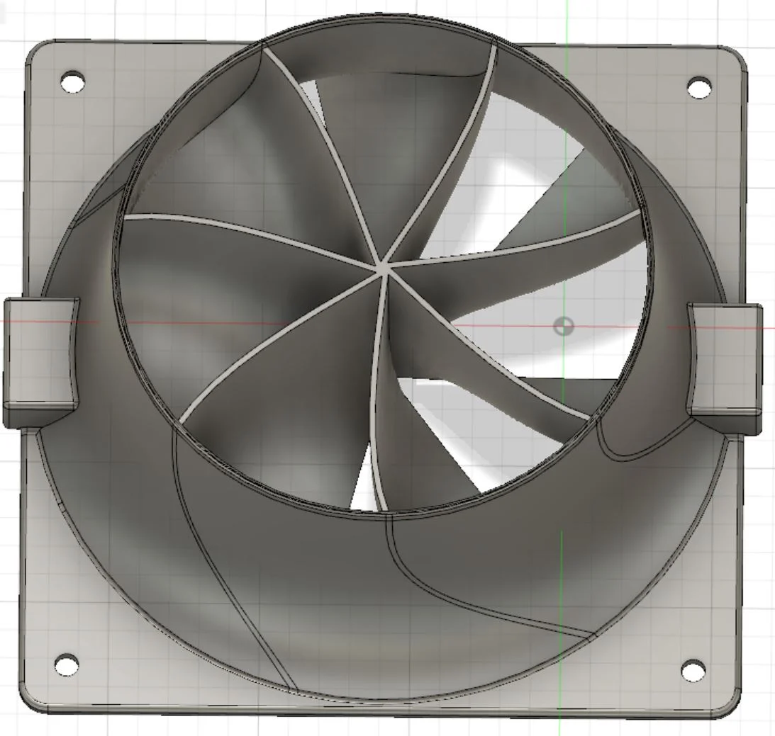 120 mm PC Fan Duct Laminar Flow Ventilator