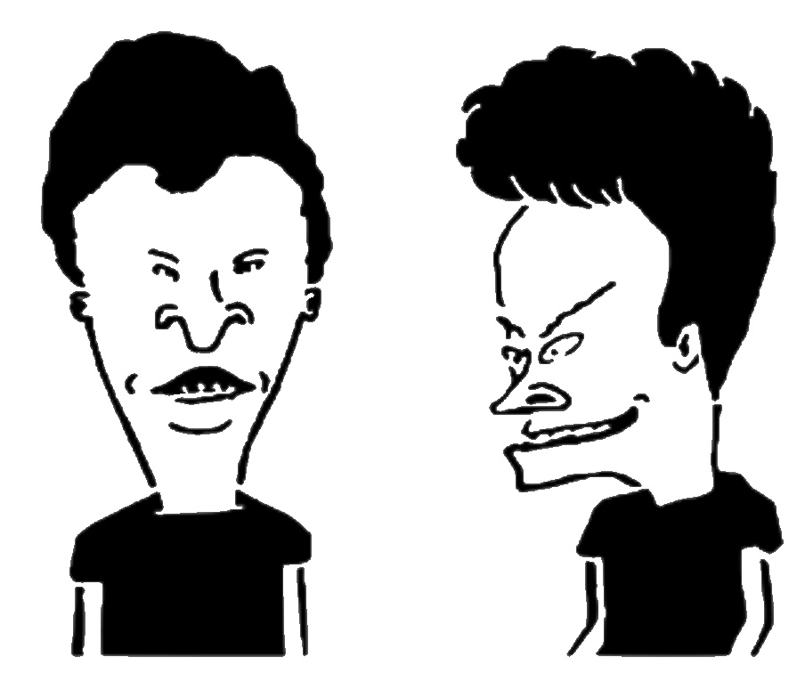 Beavis and Butt-Head stencil