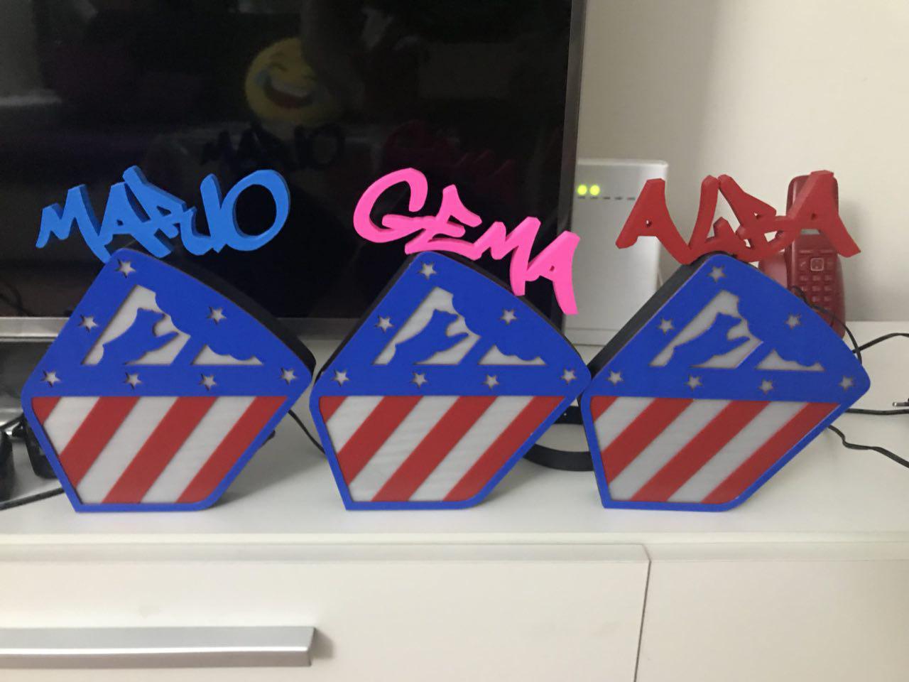 Atletico de Madrid lamp
