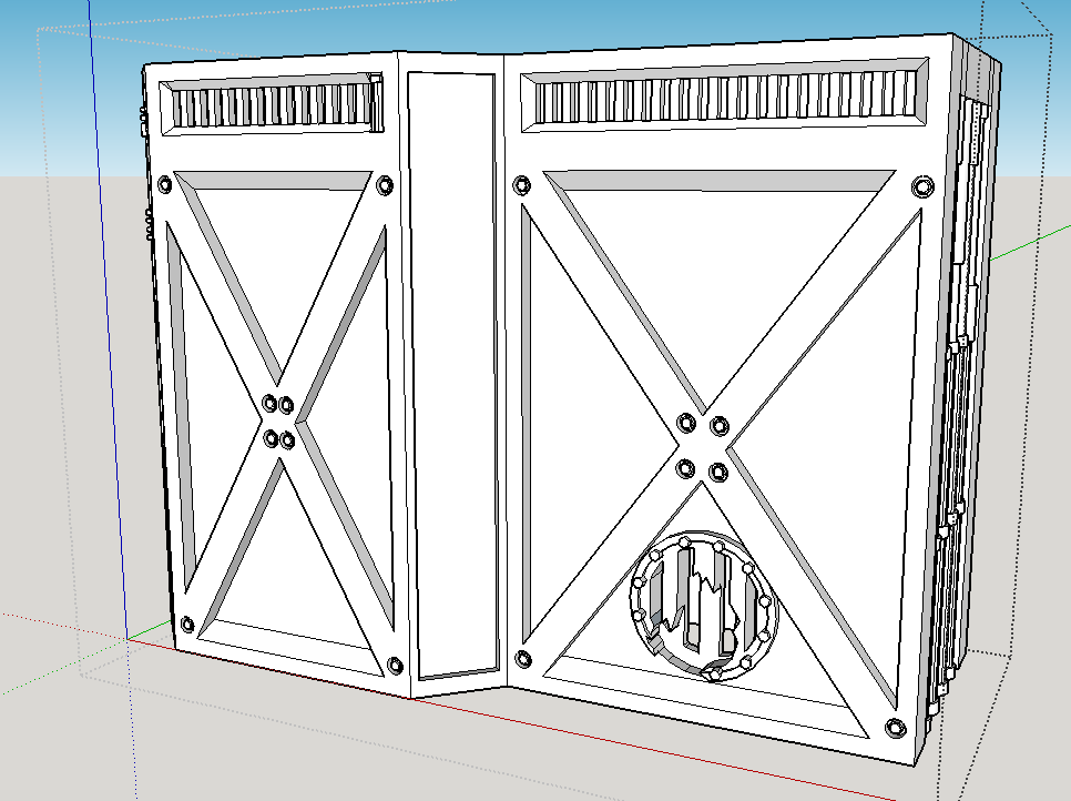 Necromunda 2017 Decors pipe Wall