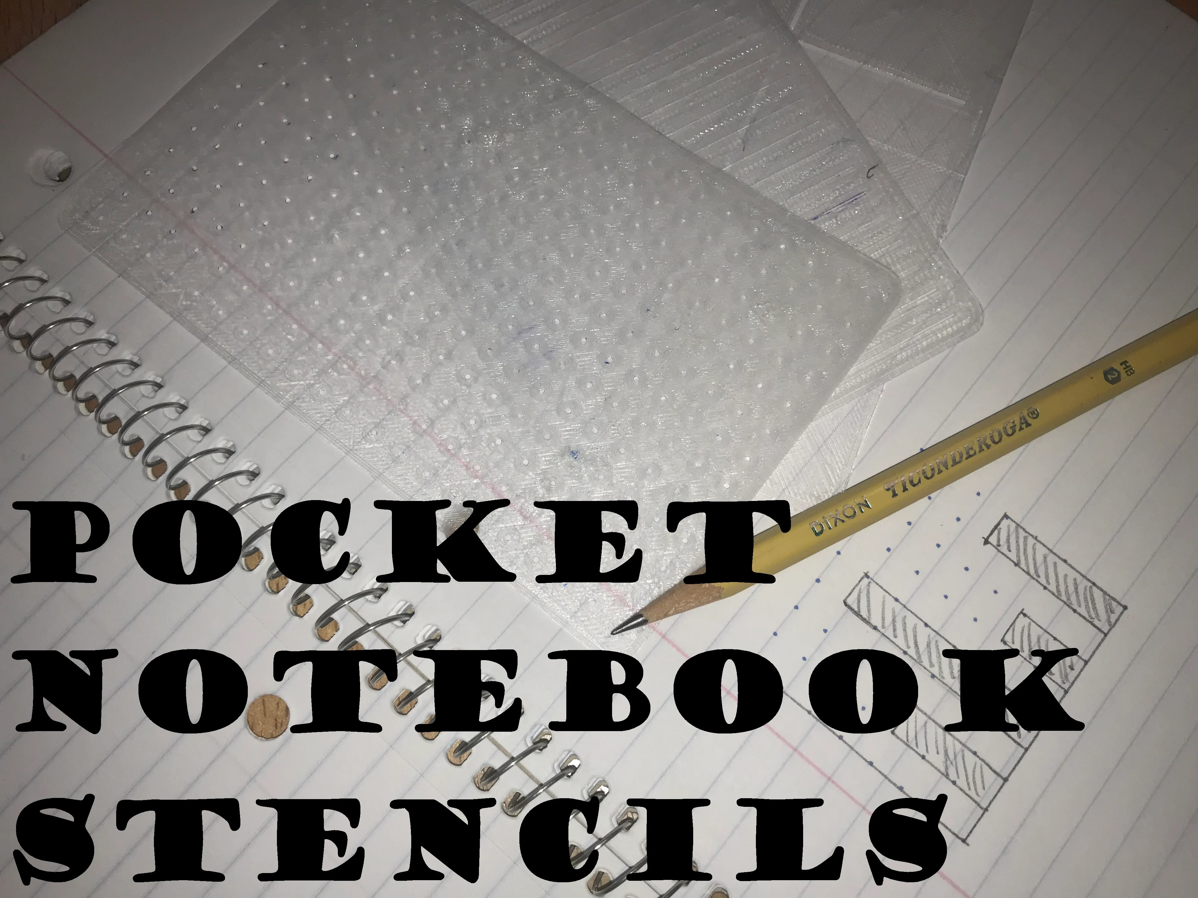 Pocket Notebook Stencils