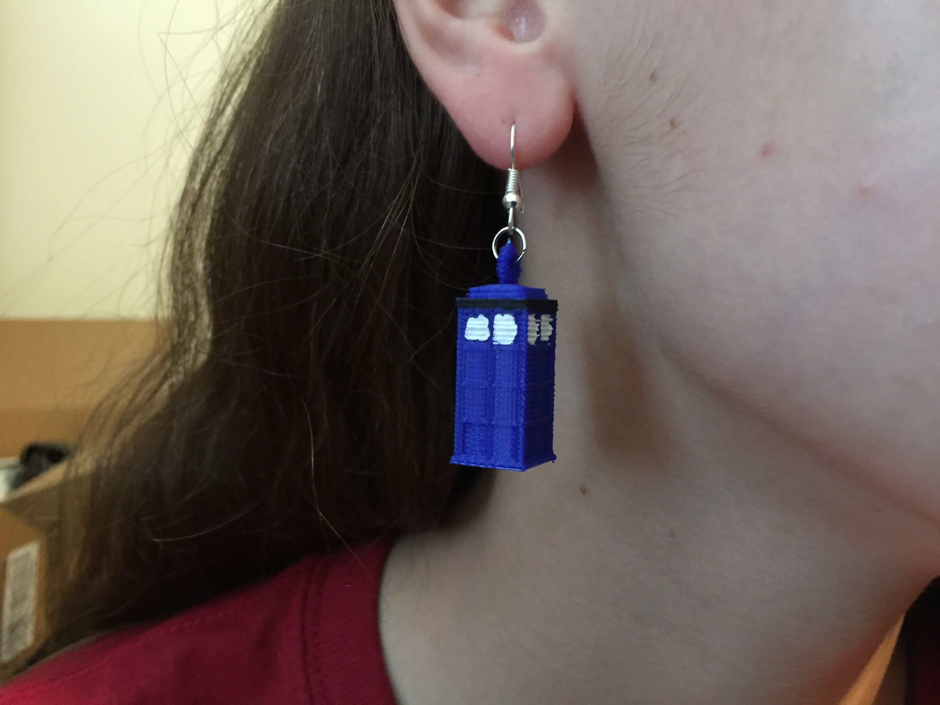 Tardis Earrings