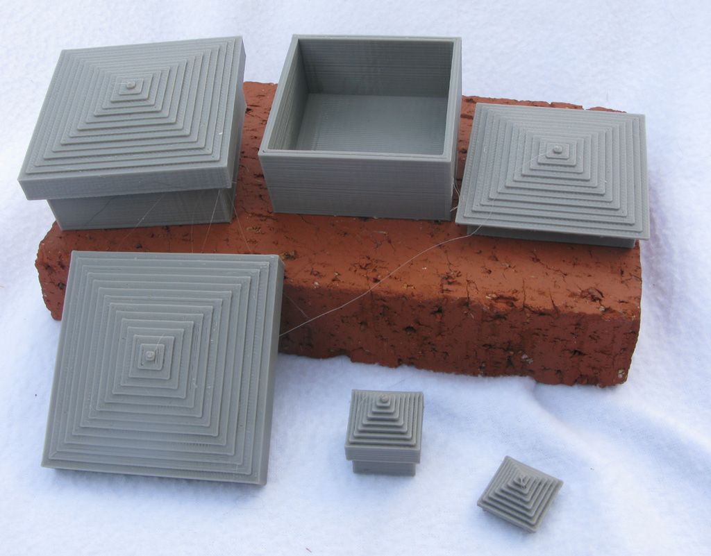 A Decorative Square Container
