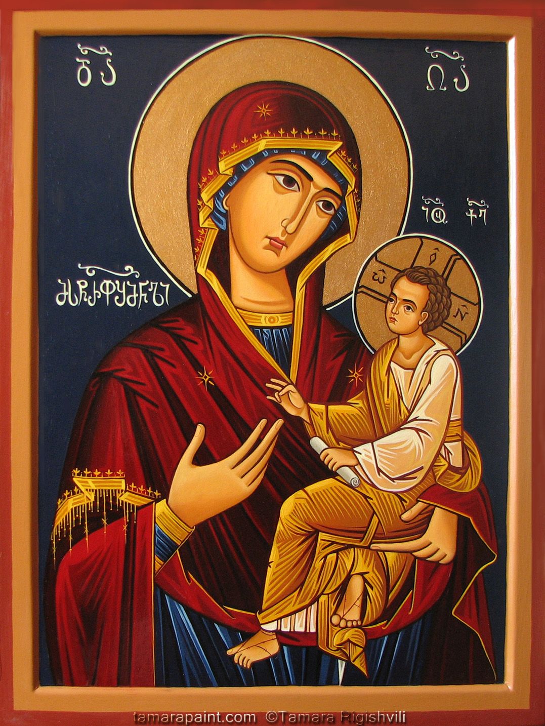 Christian Mother Mary Orthodox Icon Relief