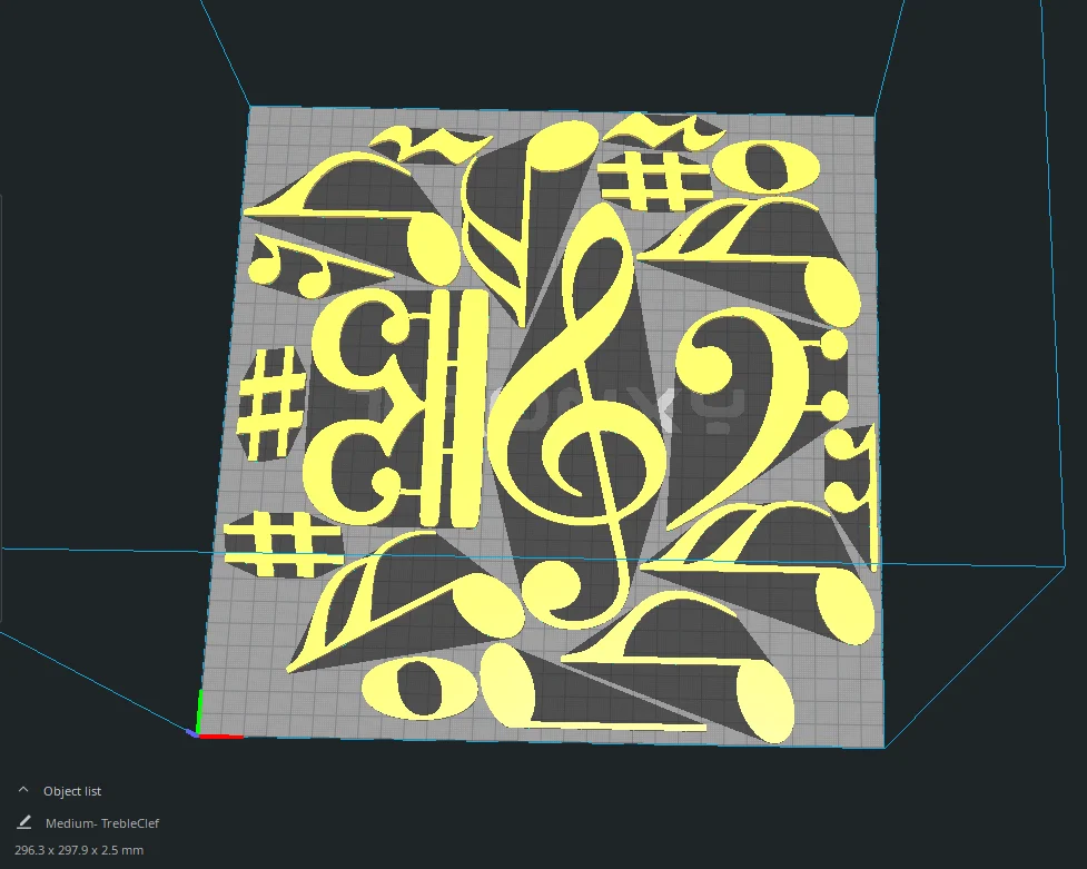 Music Notation GLOW Wall Decor
