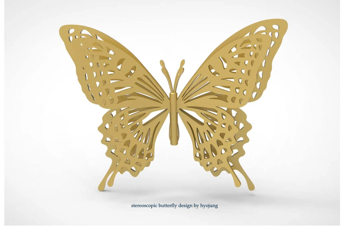 Stereoscopic Butterfly wall decoration & art