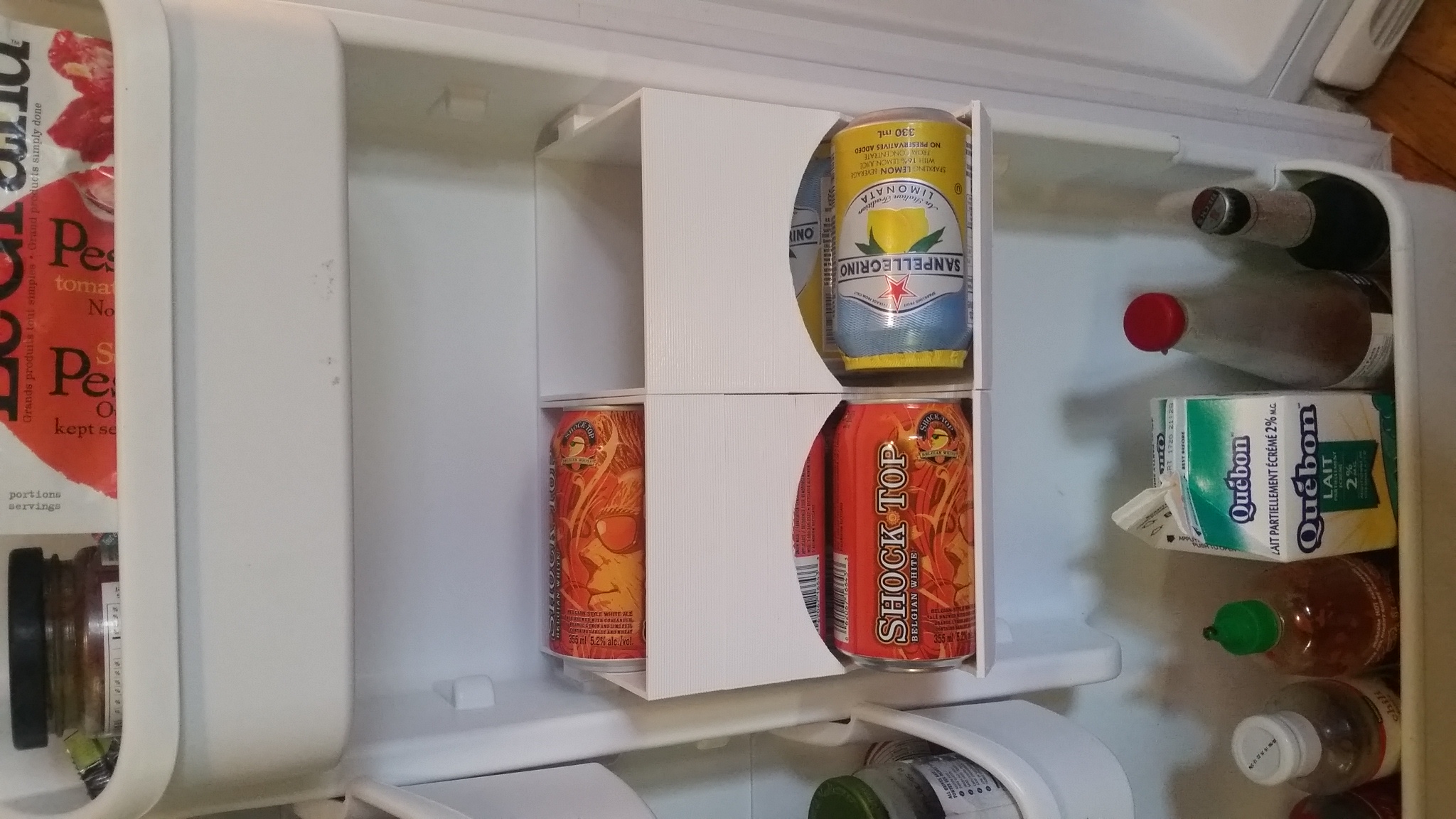 can dispenser fits into "frigidaire" fridge
