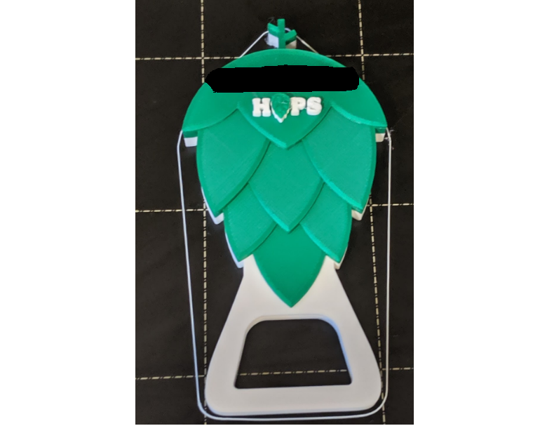 Hops-themed Bottle Opener (requires coin in slot)