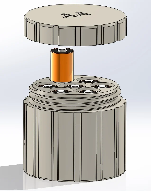 AA Screw-Together Battery Holder