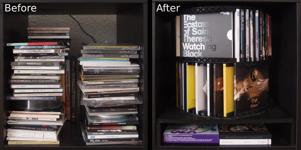 [newDesign] CD organizer for IKEA KALLAX shelf