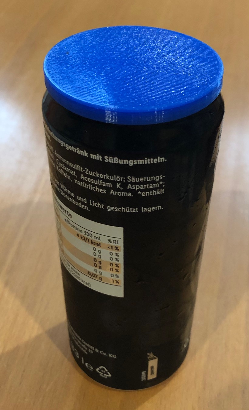 Deckel für 0.25l Getränkedosen / Cover for 0.25l beverage cans