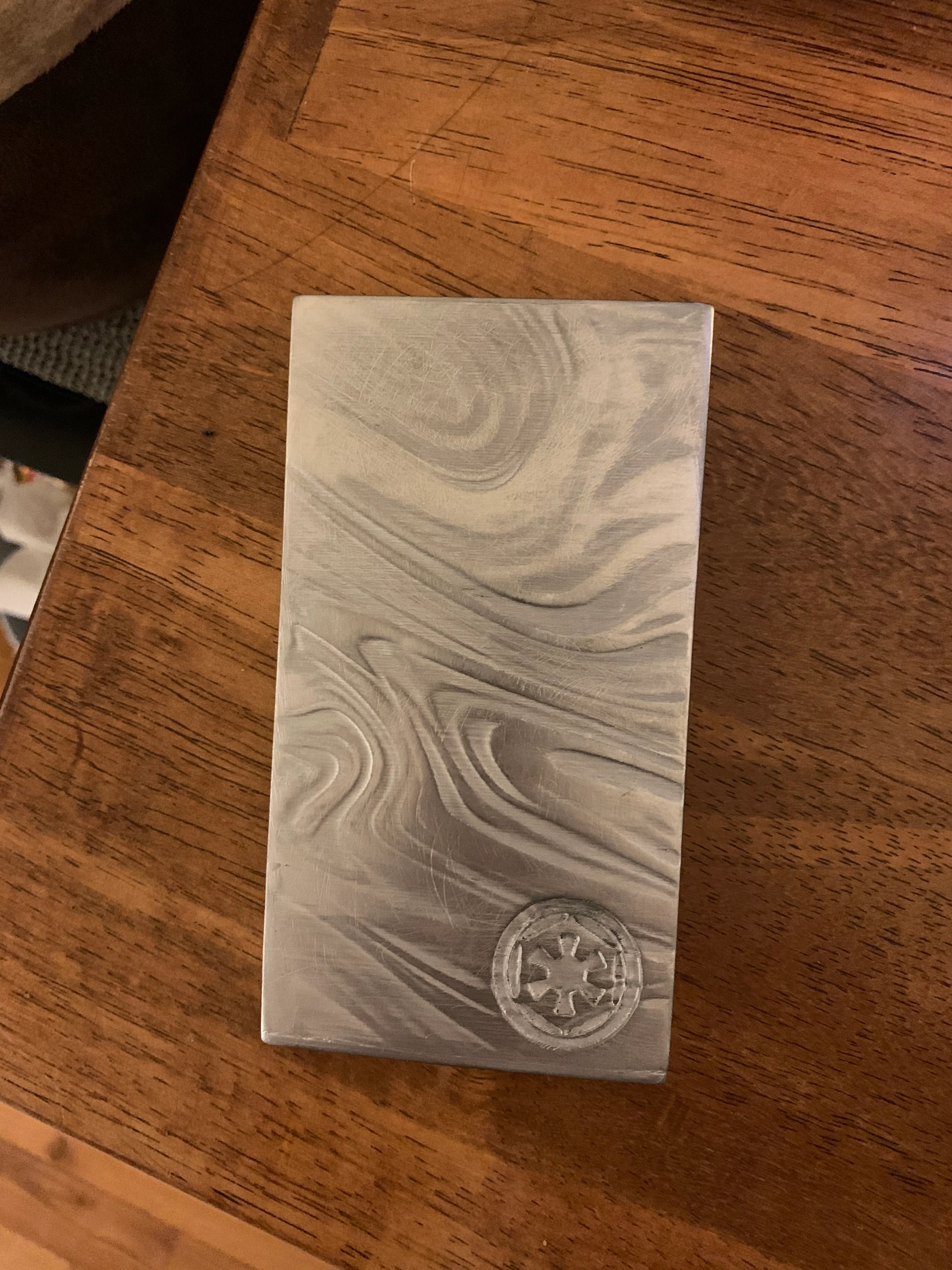Beskar Ingot with Damascus Pattern