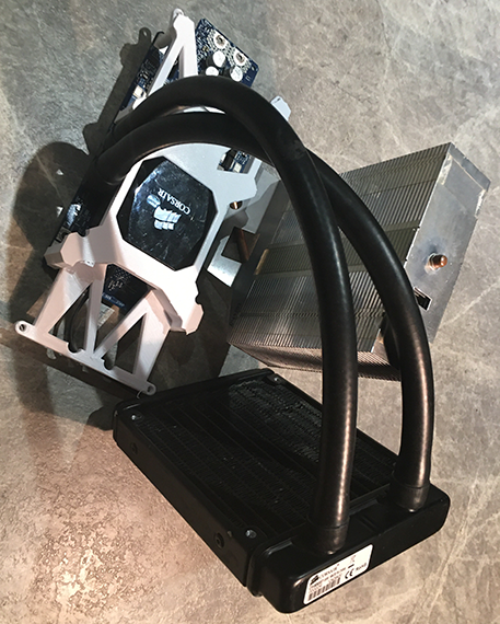 PowerMac G5 AIO Mounting bracket for Corsair H100i, H80i, H60 (2012)
