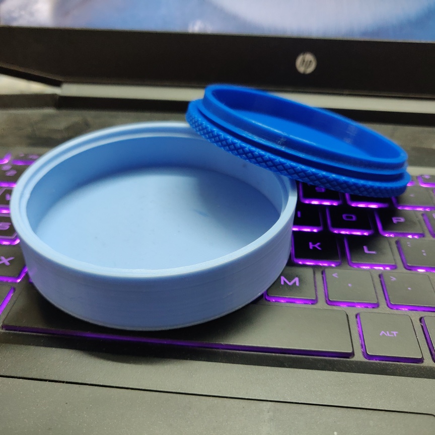 Cylindrical Container (Lid-InsideOut)
