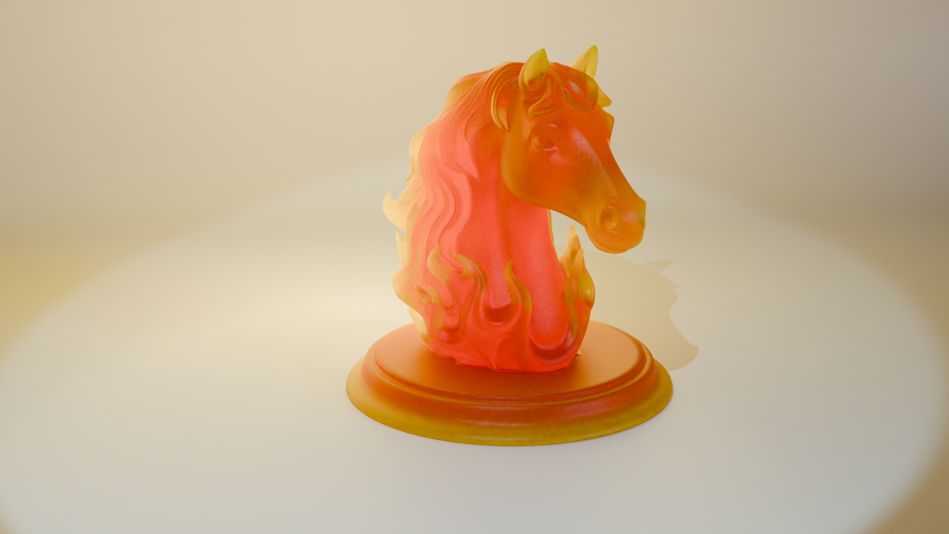 Fire Horse Bust - Symbol of 2026