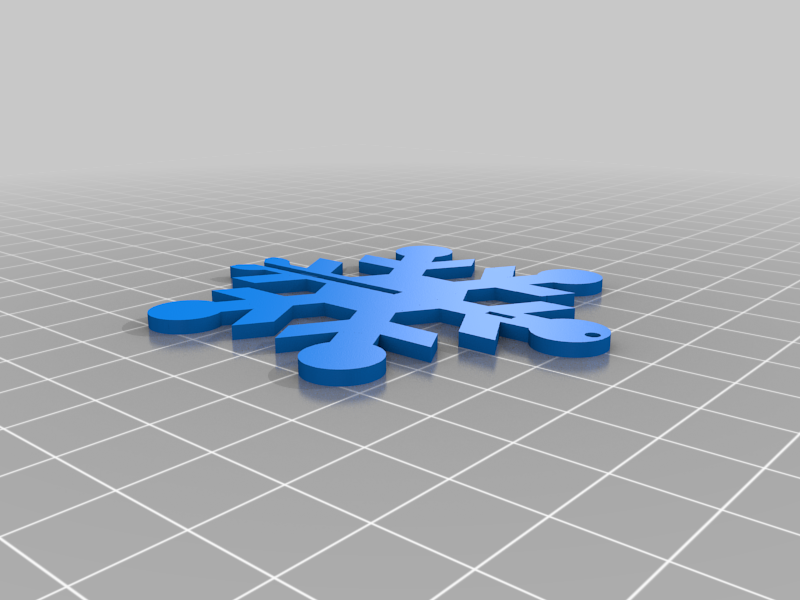 Snowflake decor D3D