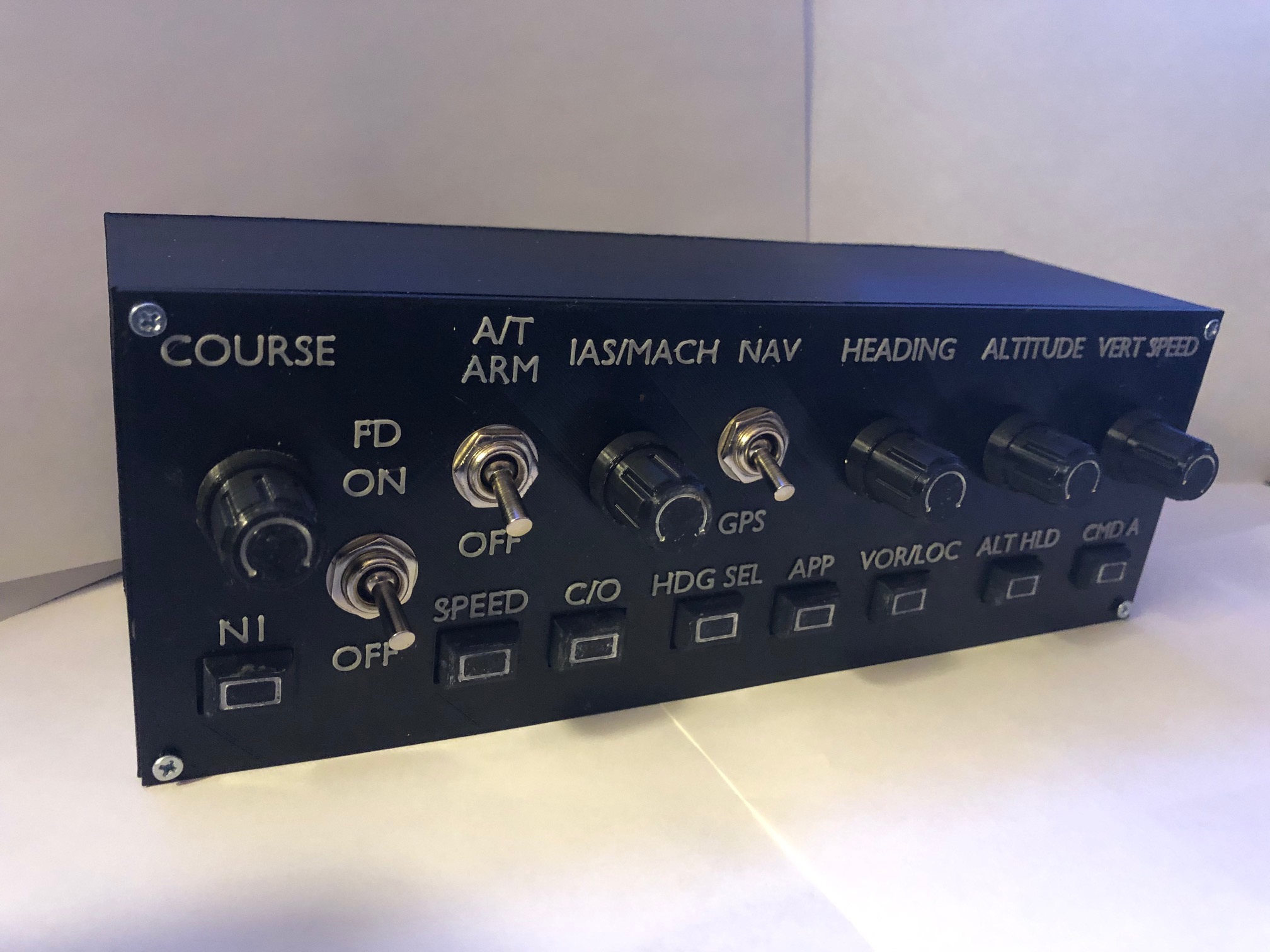 Flightsim Autopilot with printable functional knobs