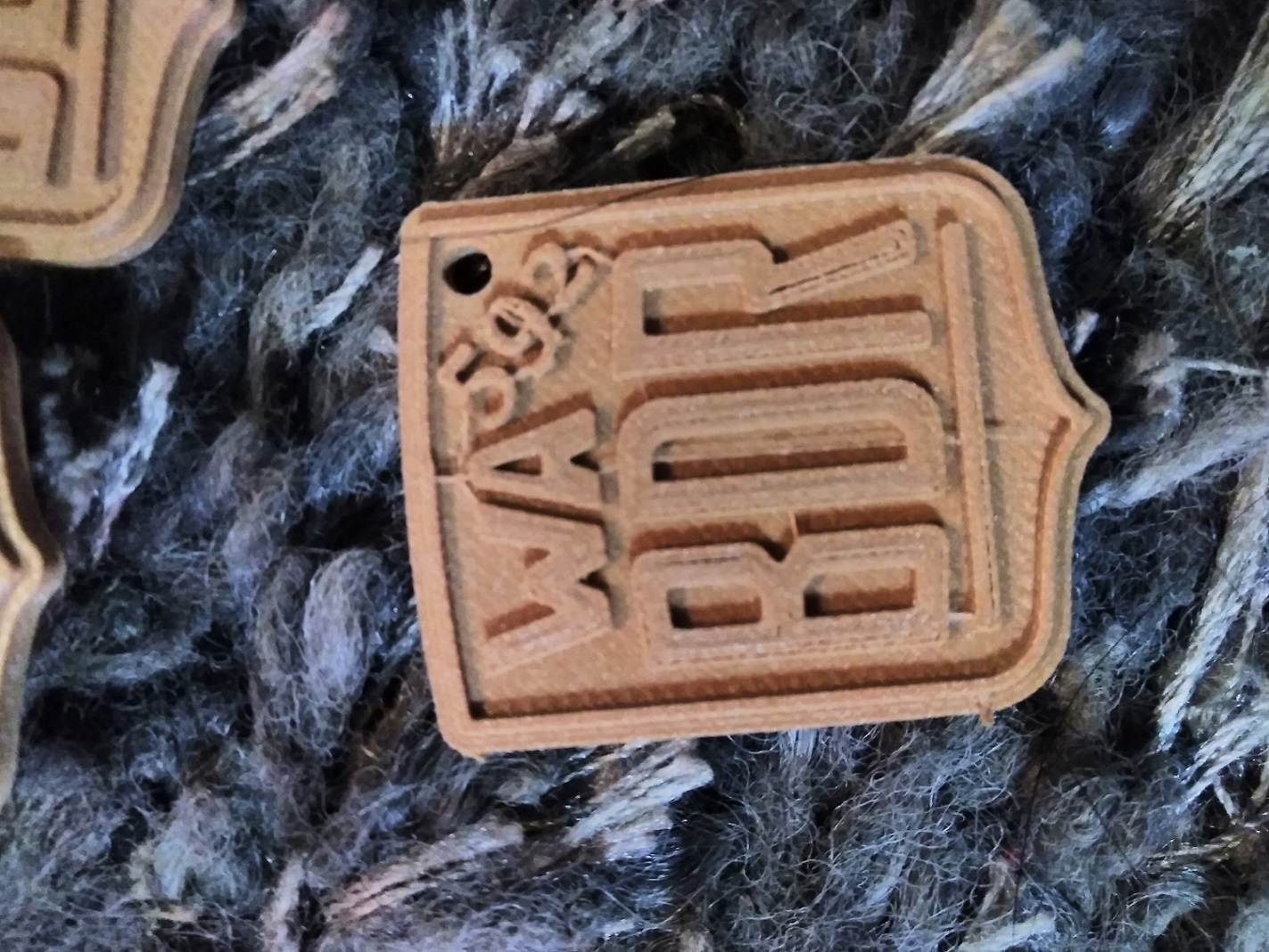 WABDR Badge Keychain