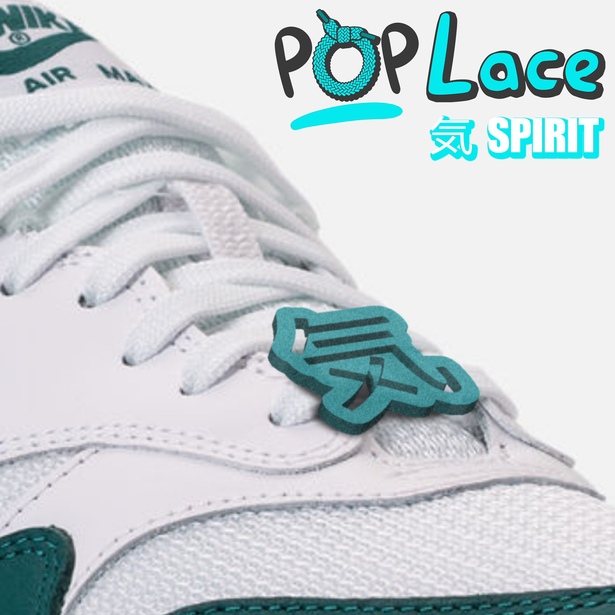 Spirit 気 - Japanese Kanji - ACCESSORY FOR SHOE LACE - POPLACE
