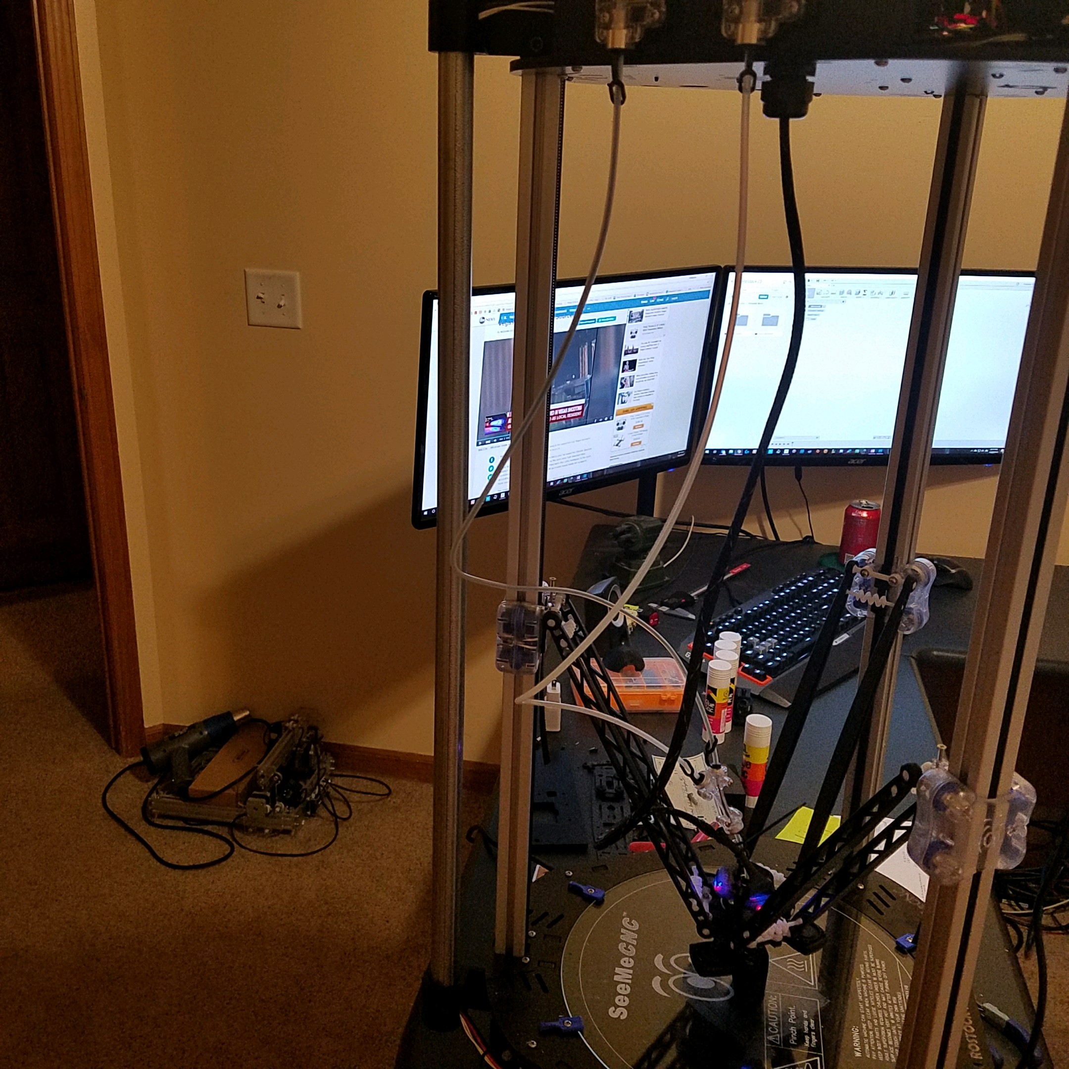 SeeMeCNC Rostock MAXv3 Conduit Mount