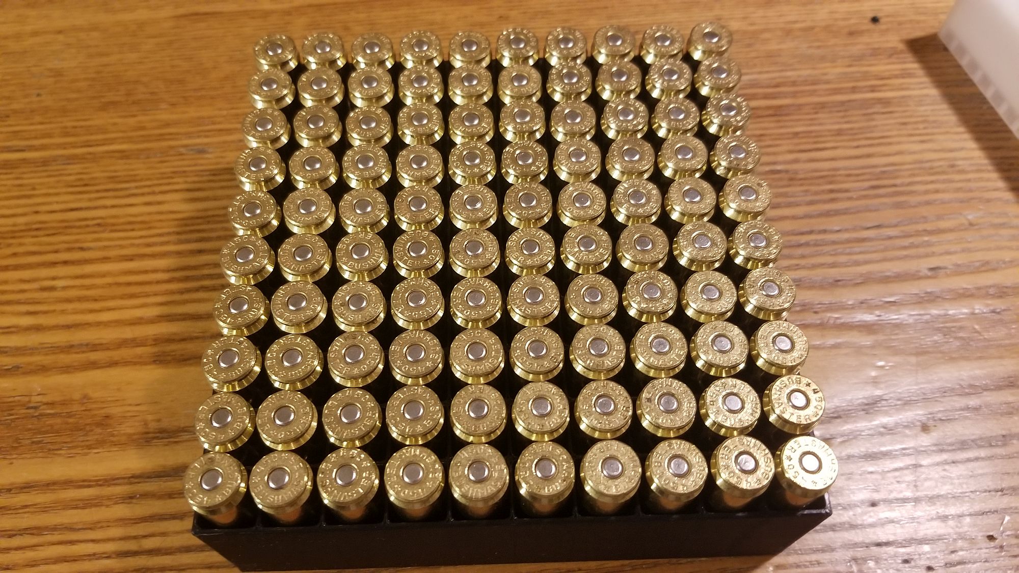 450 Bushmaster 100 round ammo box, version 1
