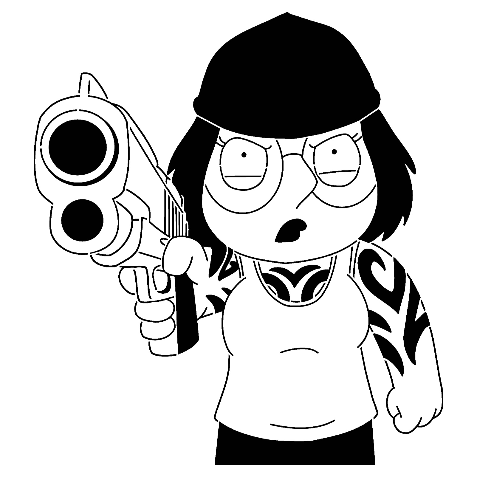 Meg stencil
