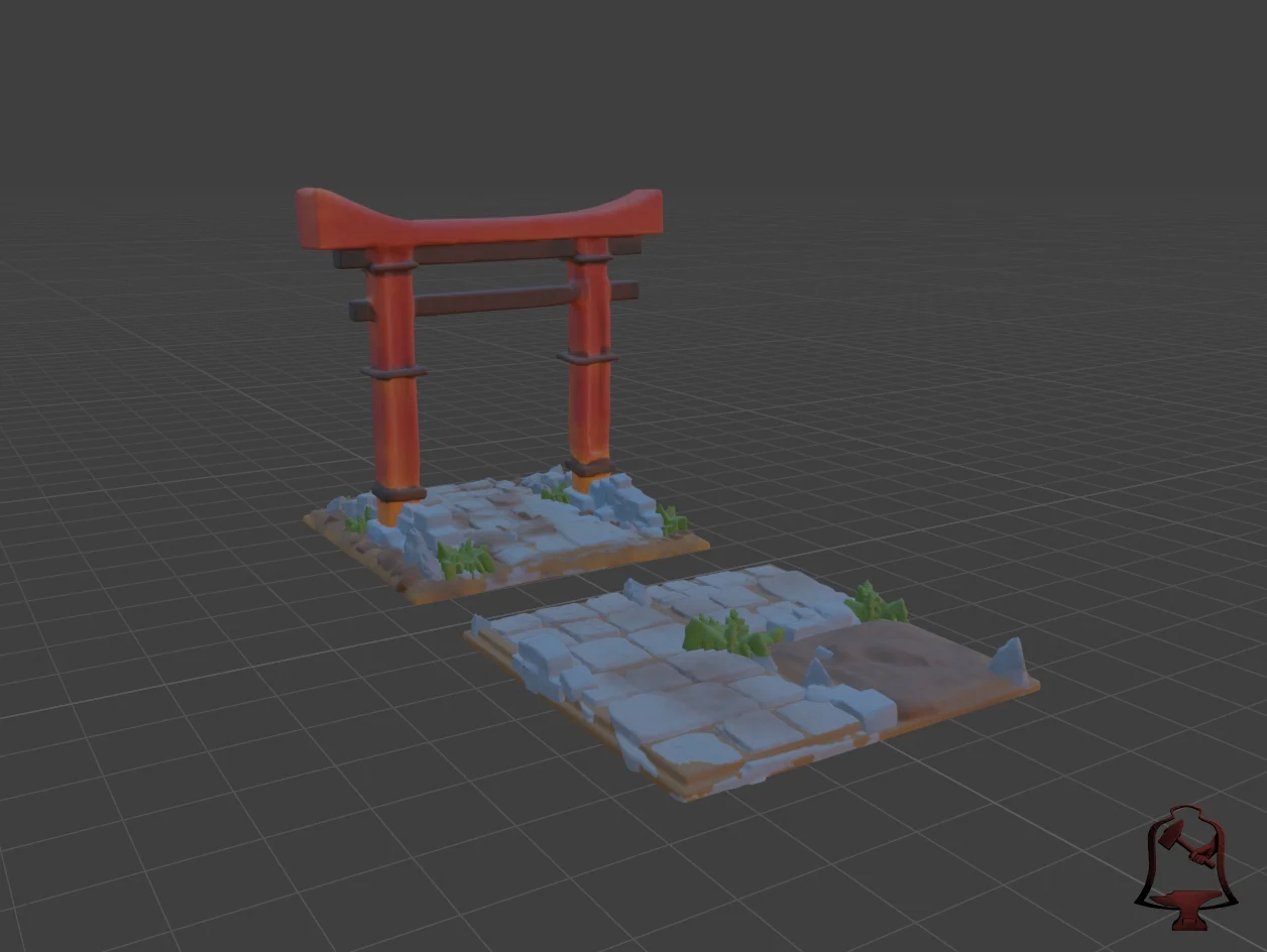 Torii Arch (Asian Style Temple Entrance)