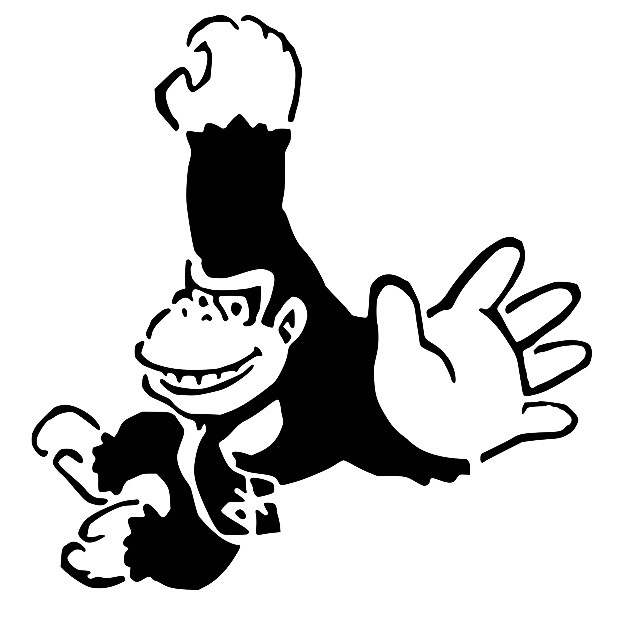Donkey Kong stencil