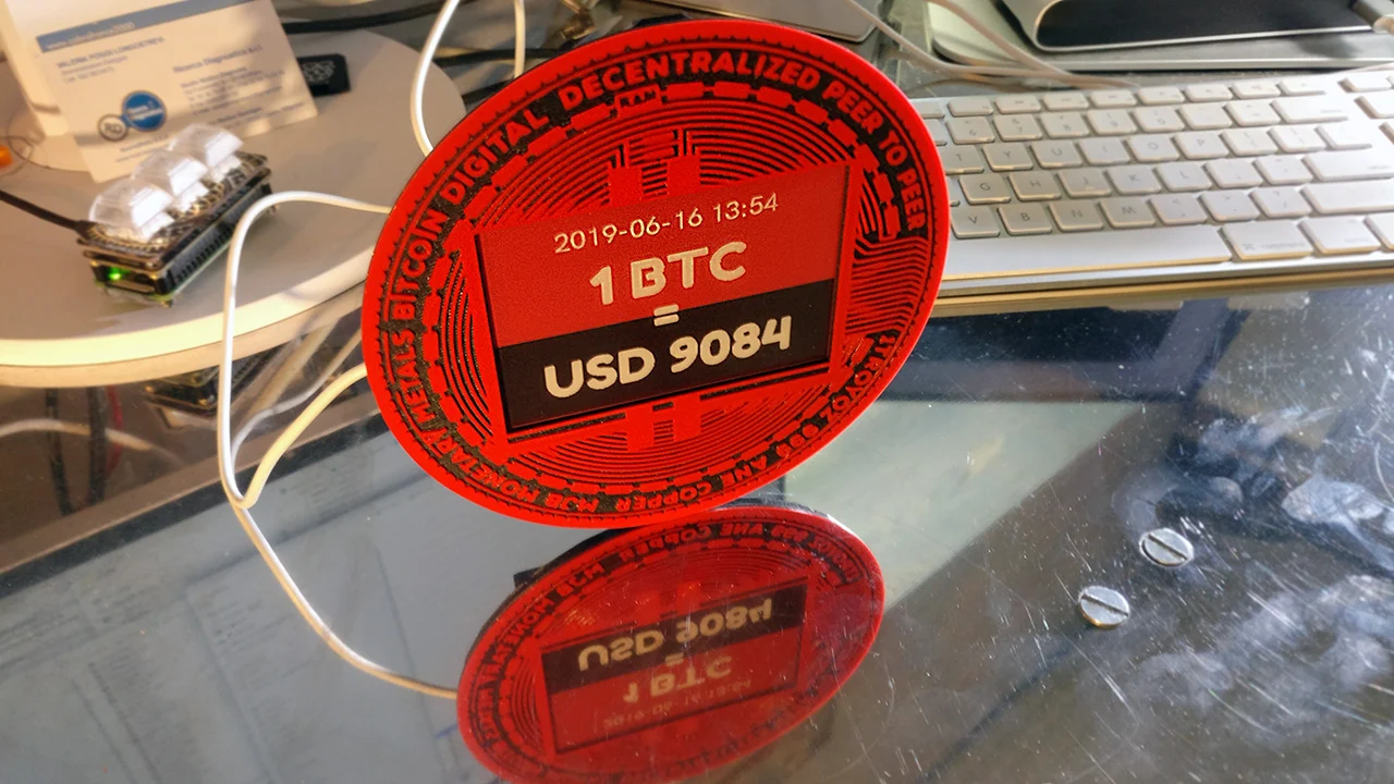eInk Bitcoin Ticker