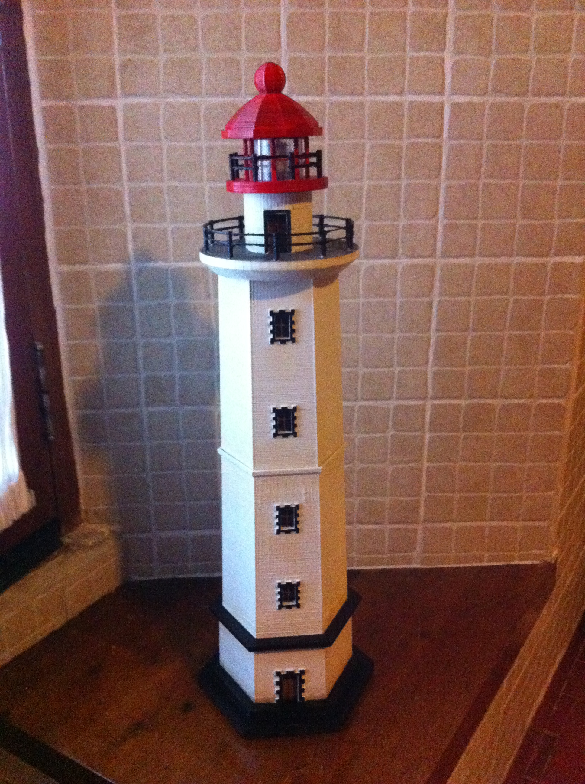 Hexagonal Base Lighthouse Model
