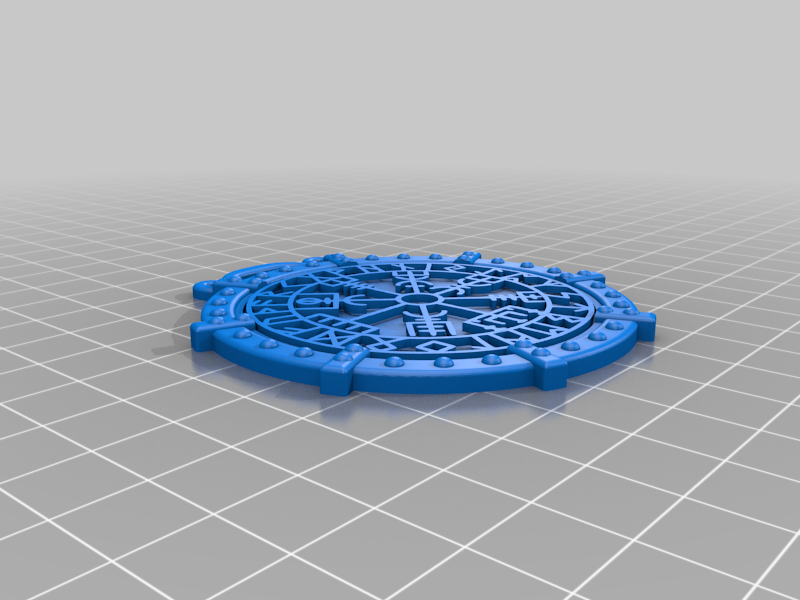 Vigvisir Viking Compass on Shield